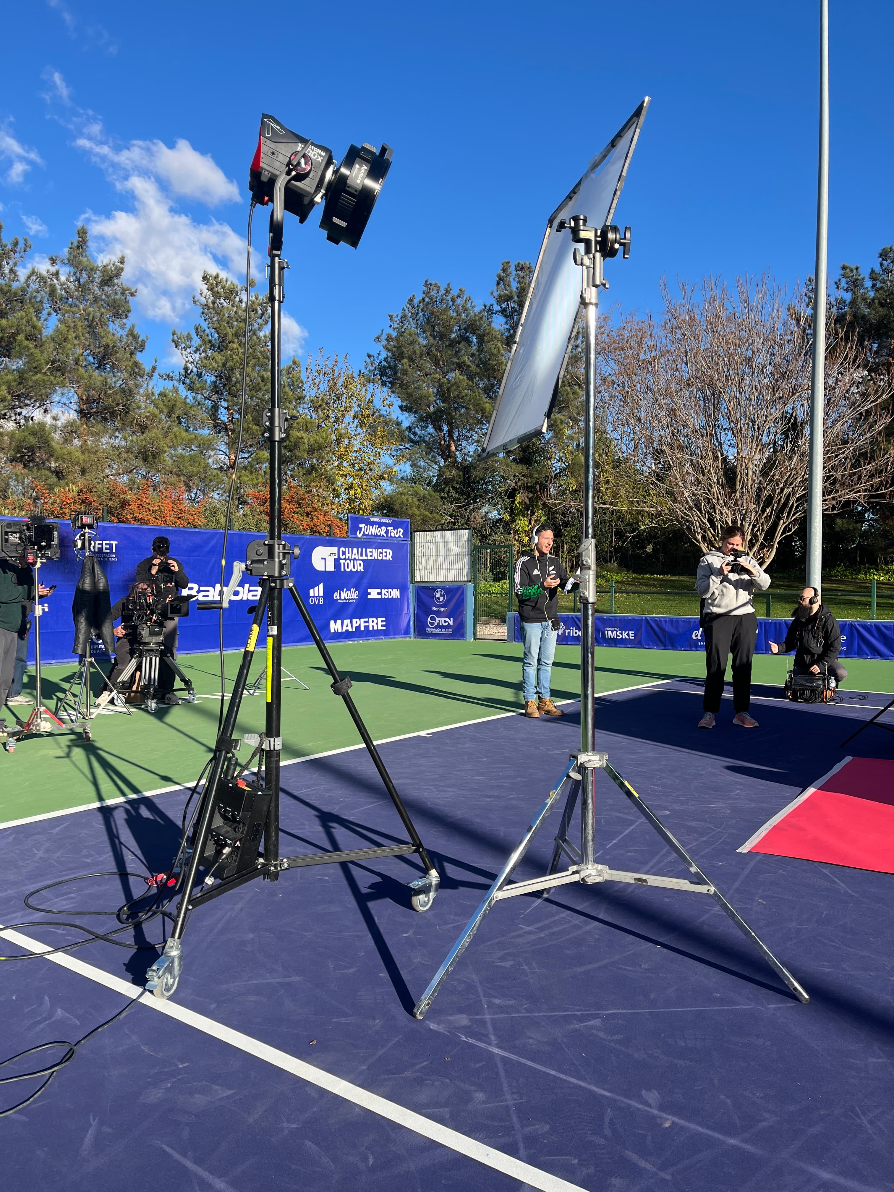 Lighting equipment on set