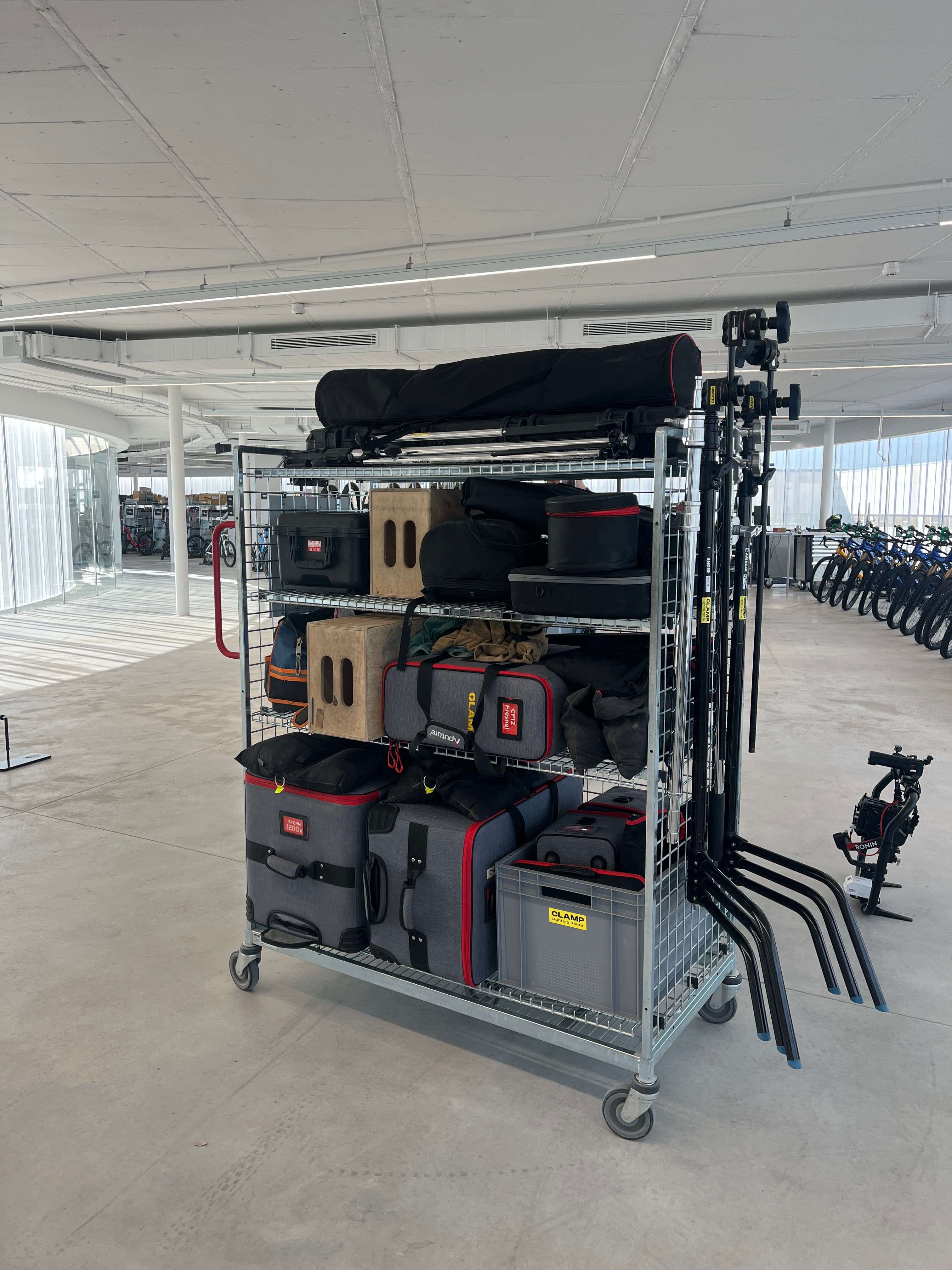 Professional lighting cases and equipment